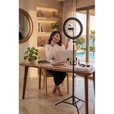 Joyplus Selfie Çubuğu Ring Light Led Işıklı Tripod Halka Youtuber Tiktok Video Makyaj Işığı Ayaklı