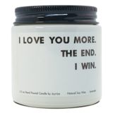 Joyriza I Love You More The End I Win– Erkek Arkadaş Kız Arkadaş Aile için Lavanta Mum Hediyeleri, Benzersiz Noel Doğum Günü Düğün Hediyesi, Eş Eş, Yıl Dönümü Sevgililer Günü Hediyesi (99 g)