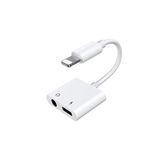 Joyroom Iphone Lightning 2 In1 Şarj Kulaklık Dönüştürücü Jack Adaptör Iphone Lightning S M403 Beyaz