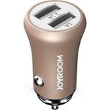 Joyroom JR-F635 5V 3.1A Hızlı Şarj Koruma Altın Sarısı Akıllı Araç Şarj Çift USB Portu