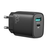 Joyroom L-QP205 Pd+Q3 Şarj Başlığı 20W C Tipi Hızlı Şarj Adaptörü - Siyah