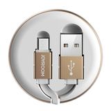 Joyroom S-m346 Uzatılabilir Mikro Hızlı Şarj Ve Data Kablosu Beyaz