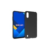 Joyroom Samsung Galaxy A01 Premium Silikon Kılıf Siyah Tek Ebat