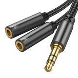 Joyroom Sy-a04 Splitter Y Kulaklık Ayırıcı Ses Kablosu 0,2 M-siyah