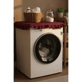 Joyrose Vintage Fırfırlı Çamaşır Makinesi Örtüsü - Çeyizlik Dekoratif Banyo Makine Kılıfı
