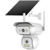 Joysee S2 6mp Aor 4g 2x2.8mm Solar Iki Kamera 4ır+4led Ptz - Beyaz