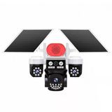 Joysee S3 9Mp Aor 4G 3.6Mm+2X2.8mm 2 Solar Üç Kamera 19Ir+18Led Ptz Güvenlik Kamerası