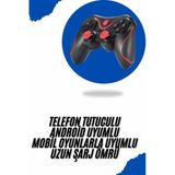 Joystik Gamepad Bluetooth Telefon Tutucu Oyun Kolu Telefon Android Uyumlu P202121s4395