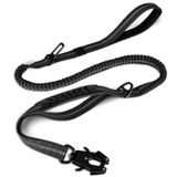 Joytale Taktik Köpek Tasma Ağır Hizmet Tipi, 2 Yastıklı Saplı 4-6FT Darbe Emici Bungee Köpek Tasması, Metal Karabina Klipsi, Araba Emniyet Kemeri, Orta Büyük X-Large Köpekler için Güçlü Çekme Köpek