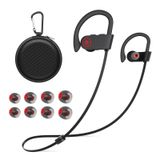 JOYWISE Bluetooth kulaklık, kablosuz kulaklık, 15H Playtime kablosuz kulaklık, mikrofonlu stereo kulak içi kulaklık, IPX7 su geçirmez spor kulaklık, ses izolasyonu, koşu, spor salonu, egzersiz için