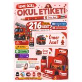 Joyygift İtfaiyeci Temalı Okul Etiketi Kalem Defter Kitap Etiketi İsim Yazılabilir Etiket İsim Etiketi İsimli Etiket Sticker İsim Stickeri