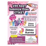 Joyygift Sevimli Ponnyler Atlar DEFTER,KALEM,KİTAP OKUL ETİKETİ STİCKER