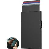 Joyzzz Açılır Kartlık, İnce Minimalist Kredi Kartı Tutacağı, Rfid Engellemeli Açılır Kredi Kartı Tutacağı, Erkekler için İnce Metal Kartlık, 5 Kart Tutmak için Açılır Ön Cep Cüzdanı