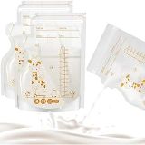 Joyzzz Anne Sütü Saklama Poşetleri, 8.5 OZ / 30 Adet Anne Sütü Saklama Poşeti, Çift Zip Kilitli, Kendinden Ayaklı Anne Sütü Saklama Kabı, Anne Sütü Saklama Poşetleri