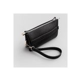 JR Boutique Erkek El Çantası 3 Bölmeli Slim Portföy-Çıkarılabilir Askılı Suni Deri Clutch Cüzdan