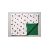 Jr Bunnies 100x100 Bebek Battaniyesi – Müslin ve Triko Kumaş, Yumuşak ve Nefes Alan