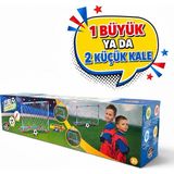JRK 2'si 1 Arada Futbol Kalesi Seti - Minyatür Çocuk Futbol Kalesi