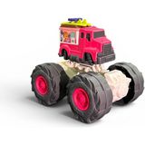 JRK Dev Tekerlekli Monster Truck Oyuncak Kamyon - Dev Tekerlekli Mini Kamyon - Kırmızı
