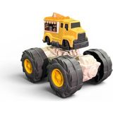 JRK Dev Tekerlekli Sarı Monster Truck Oyuncak Kamyon - Dev Tekerlekli Mini Kamyon