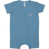 Jrmori Boydan Çıtçıtlı Basic Kısa Tulum - Mavi - 1,5 - 2 Yaş