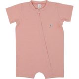 Jrmori Boydan Fermuarlı Basic Kısa Tulum - Pembe - 1,5 - 2 Yaş