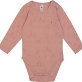 Jrmori Mr.J & Ms.R Baskılı Omuz Çıtçıtlı Uzun Kollu Body Pembe