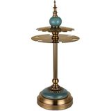 JRose Collections 6 Kancalı Bağımsız Masa Üstü Şarap Cam Bardak Tutacağı, Buz Kırık Seramik Tasarım Ev ve Bar için Doğru Yuvaları ile Kararlı Kadeh Kurutma Rafı JR1528