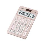 JS-40B-PK Pembe Profesyonel 14 Hane Masa Üstü Hesap Makinesi - Standart