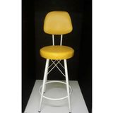 J&S QUALİTY Mutfak Bahçe Cafe Bar Salon Yemek Masası Konforlu Metal Konik Ayaklı 65 cm Sandalye