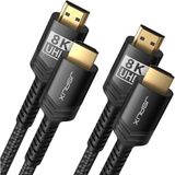 Jsaux 8k UHD Uzun HDMI Kablosu 48GBPS Yüksek Hızlı HDMI 2.1 Örgülü Oyuncu Kablo 4K 120Hz 144Hz 8k 60Hz Dinamik Hdr Dts:x 1080P 3D Earc Dizüstü Bilgisayar UHD Tv Oyun Monitörü Ps5 Ps4 Uyumlu CV0011 - Sarı
