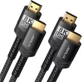 Jsaux 8K Uhd Uzun Hdmı Kablosu 48Gbps Yüksek Hızlı Hdmı 2.1 Örgülü Oyuncu Kablo 4K 120Hz 144Hz 8K 60Hz Dinamik Hdr Dts:x 1080P 3D Earc Dizüstü Bilgisayar Uhd Tv Oyun Monitörü Ps5 Ps4 Uyumlu Cv0011