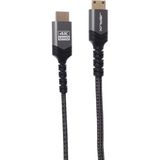 Jsaux CV0026 Mini HDMI - HDMI Kablosu 1,8 Metre, Yüksek Hızlı 4K@60Hz HDMI 2.0 Naylon Örgülü Kablo, Kamera, Video Kamera, Tablet, Grafik/ekran Kartı, Dizüstü Bilgisayar 4,5m - 4,5 m - Siyah