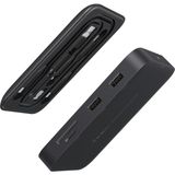 Jsaux MP02 7in1 Type-C Pd Hub 100W Şarj HDMI 2 x USB 3.0 Sd Tf Kart Okuyucu RJ45 + Kablo Seti Dönüştürücü Çevirici Adaptör Hub - Siyah