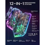 Jsaux Rgb Docking Station 12in1 Profesyönel Dönüştürücü Hub