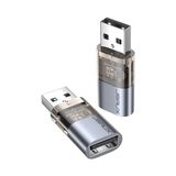 Jsaux USB -A ve USB-A Veri Engelleyici ve Data Blocker , Sadece Şarj Için Şeffaf Usb-A - Usb-A Veri Engelleyici, Juice Jacking'e Karşı, Hacklenmeyi Reddet - Açık Gri
