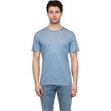 JSCO Erkek Bisiklet Yakalı Basic S.blue Tişört 8409 - Mavi