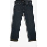 JSCO Erkek Normal Bel Fermuarlı Boru Paça Üst Kalite Jean Pantolon - Mavi - Kahverengi - 34 / 33