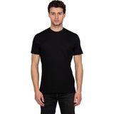 JSCO Hscstore Erkek Bisiklet Yakalı Basic Siyah Tişört - 8402 - M