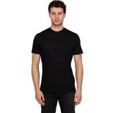 Jsco Hscstore Erkek Bisiklet Yakalı Basic Siyah Tişört - 8402
