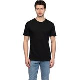 JSCO Hscstore Erkek Bisiklet Yakalı Basic Siyah Tişört - 8409 - M