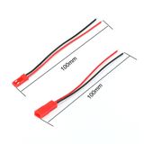 JST Kablo Erkek Dişi Çift 10cm 100mm Model Uçak Helikopter Robot Lipo Lityum Lion Pil Akü Bağlantı Kablosu RC DIY Led FPV Quadcopter