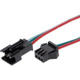 Jst Sm 3 Pin Kablolu Soket Konnektor Takım (IC-261J-3) - Çok Renkli