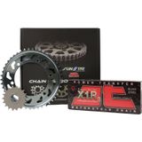 JT ZİNCİR DİŞLİ SETİ CBR R 250 cc ZİNCİR: JT-520X1R3 Çelik-108 ÖN-ARKA DİŞLİ: 14T-36T 2014-2018