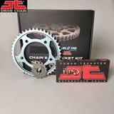 JT ZİNCİR DİŞLİ SETİ YAMAHA WR R X 125cc ZİNCİR: JT-428ORING Gold-134 ÖN-ARKA DİŞLİ: SUNSTAR 14T-53T 2009-2015