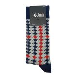 JTAW25CRP1661 PAMUK ELASTAN 1.KALİTE SOKET 40-44 BEDEN KIRMIZI LACİVERT GRİ MARİN RENKLERDE DESENLİ JANTİ ÇORAP