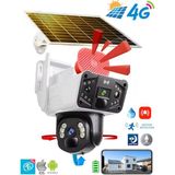 Jtech O-kam 3915 3mp+3mp 6mp 4g Sim Kartlı Solar Panelli 2 Lens 1 Ptz Akıllı Kamera - Beyaz