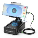JTEMAN Bluetooth Hoparlörlü ve Şarj Fonksiyonlu Cep Telefonu Standı, Bluetooth Sesli Güç Bankası Braketi, Erkekler Kadınlar için Doğum Günü Hediyeleri, Çoğu Telefon ve Tablet için Mutfak