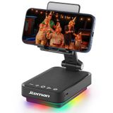 JTEMAN Kablosuz Bluetooth Hoparlör ve LED Atmosfer Işığı ile Cep Telefonu Standı