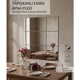 Jtoys Kendinden Yapışkanlı Akrilik Esnek Ayna 30X40 cm - Kırılmaz Dekoratif Obje - 30 x 40 cm