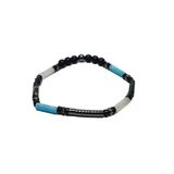 Jtss26blk1696 Aytaşı Varasit Onyx Hematit Doğaltaş Esnek 6 Mm Janti Bileklik